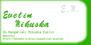 evelin mikuska business card